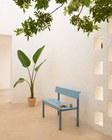 Linear Steel havebænk med ryglæn 110 cm fra Muuto - 1 - Jacobsen Plus