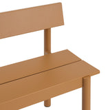 Linear Steel havebænk med ryglæn 110 cm fra Muuto - 3 - Jacobsen Plus