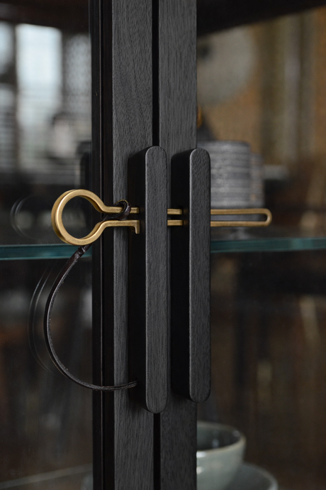 Dowry II kabinet, sort eg, frosted glass fra Stellar Works - 2 - Jacobsen Plus