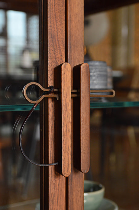 Dowry II kabinet, valnød, clear glass fra Stellar Works - 2 - Jacobsen Plus