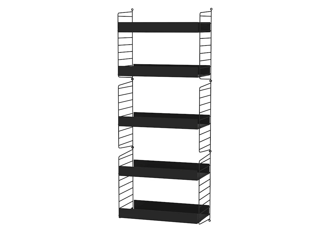 Reol, Living room B fra String - Sort - sort - Jacobsen Plus