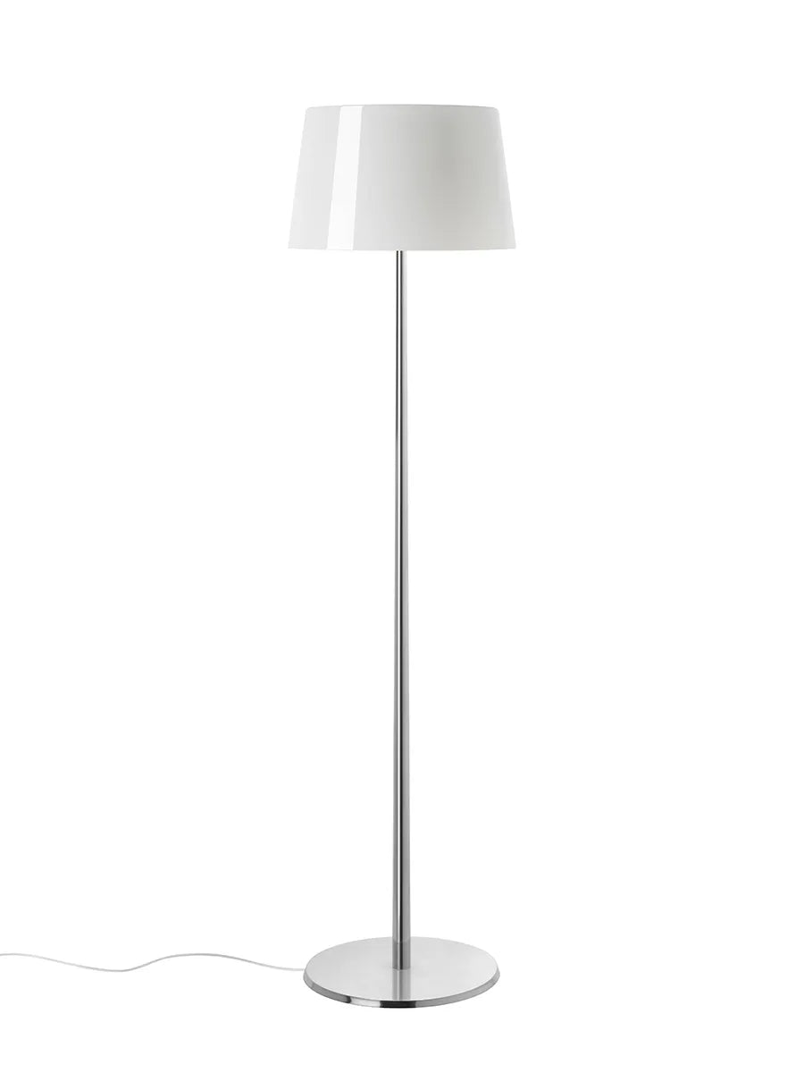 Lumiere XXL Gulvlampe fra Foscarini - Aluminium stel / Hvid - Jacobsen Plus