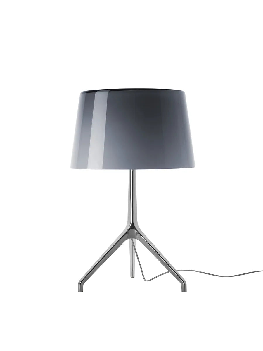 Lumiere XXS/XXL Bordlampe fra Foscarini - Aluminium stel / Grå / Large m. lysdæmper - Jacobsen Plus
