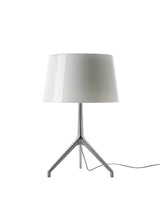 Lumiere XXS/XXL Bordlampe fra Foscarini - Aluminium stel / Hvid / Large m. lysdæmper - Jacobsen Plus