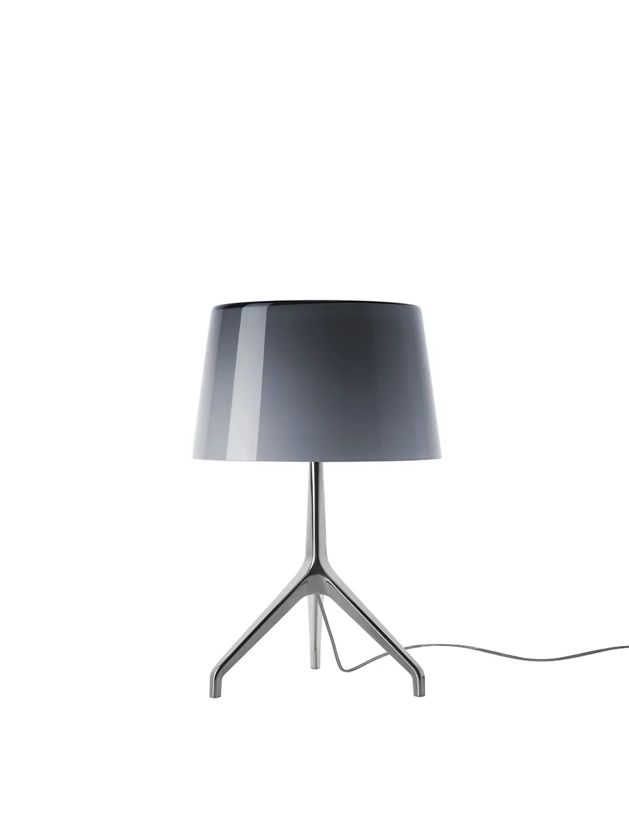 Lumiere XXS/XXL Bordlampe fra Foscarini - Aluminium stel / Grå / Small m. lysdæmper - Jacobsen Plus