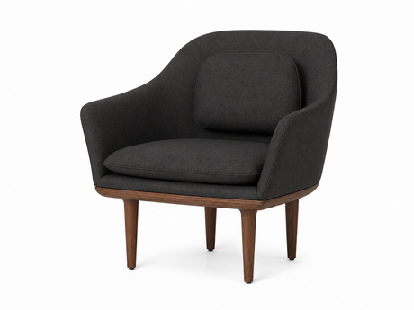 Lunar loungestol, large, valnød, Main Line Flax 16 HR fra Stellar Works - 1 - Jacobsen Plus