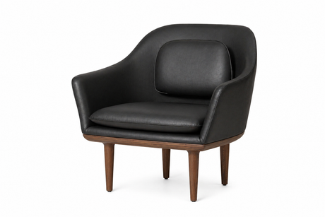 Lunar loungestol, large, valnød, Bellagio Black 7925 HR fra Stellar Works - 1 - Jacobsen Plus