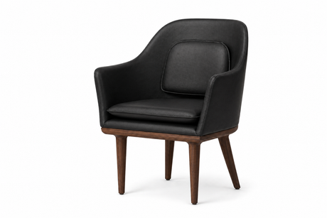 Lunar loungestol, small, valnød, Bellagio Black 7925 HR fra Stellar Works - 1 - Jacobsen Plus