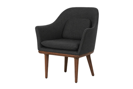 Lunar loungestol, small, valnød, Main Line Flax 16 HR fra Stellar Works - 1 - Jacobsen Plus
