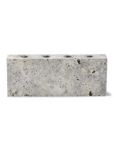 Epode Lysestage 25 cm, travertin silver fra Wabi Sabi Nordic - 5 - Jacobsen Plus