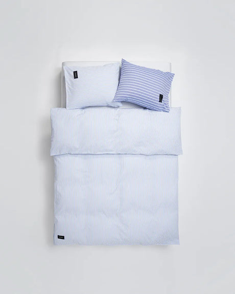 Wall Street Oxford Duvet Cover Single 140x200 cm fra Magniberg - White Stripe - Jacobsen Plus