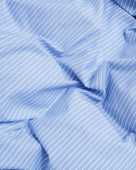 Wall Street Oxford Duvet Cover Single 140x220 cm fra Magniberg - White Stripe - Jacobsen Plus
