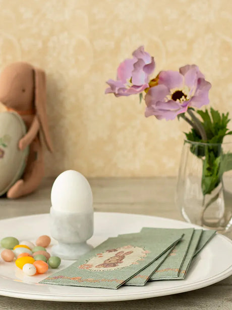 Serviet, Lapin de Pâques fra Maileg - Grøn-Sand - Jacobsen Plus