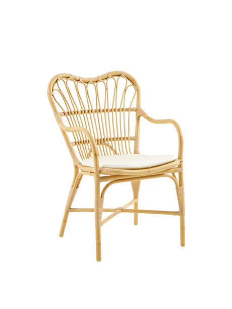 Margret Exterior Spisestol fra Sika-Design - B450 - White / Natur - Jacobsen Plus