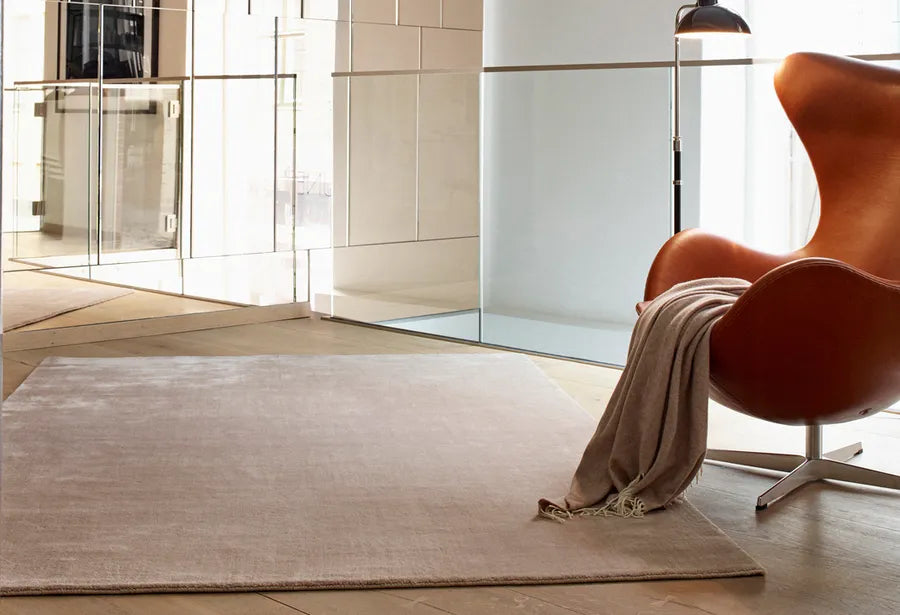 Earth Bamboo Tæppe fra Massimo - 200 x 300 cm / Nougat Rose - Jacobsen Plus