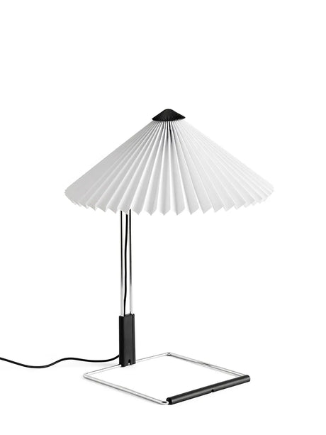Matin Bordlampe, mirror plated base fra Hay - White - Jacobsen Plus