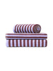 Bongusta - Naram towel, Wine & Lavender Blue