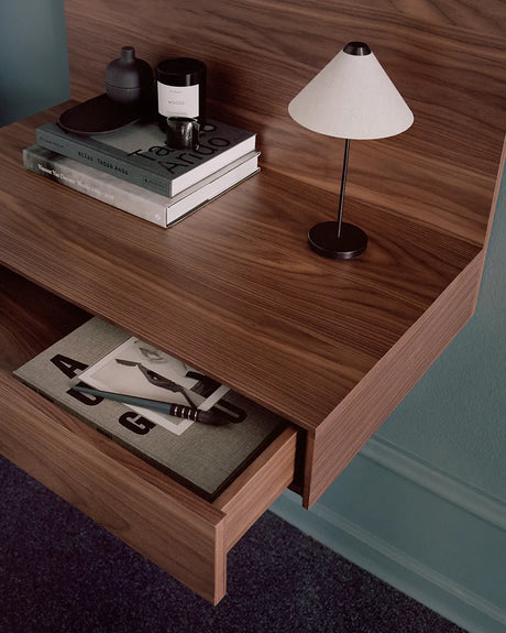 Tana Wall Mounted Desk, walnut fra New Works - 3 - Jacobsen Plus