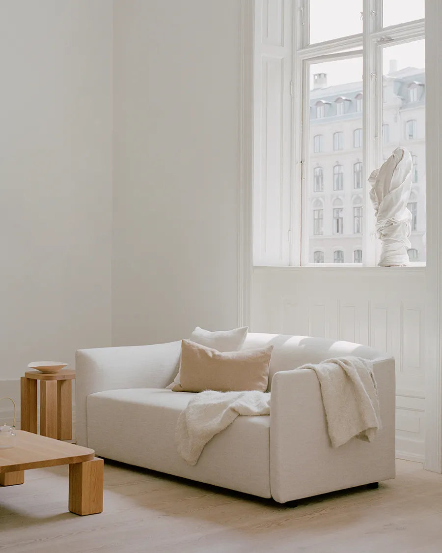 Shore Sofa 2 Seater Extended Base, quill fra New Works