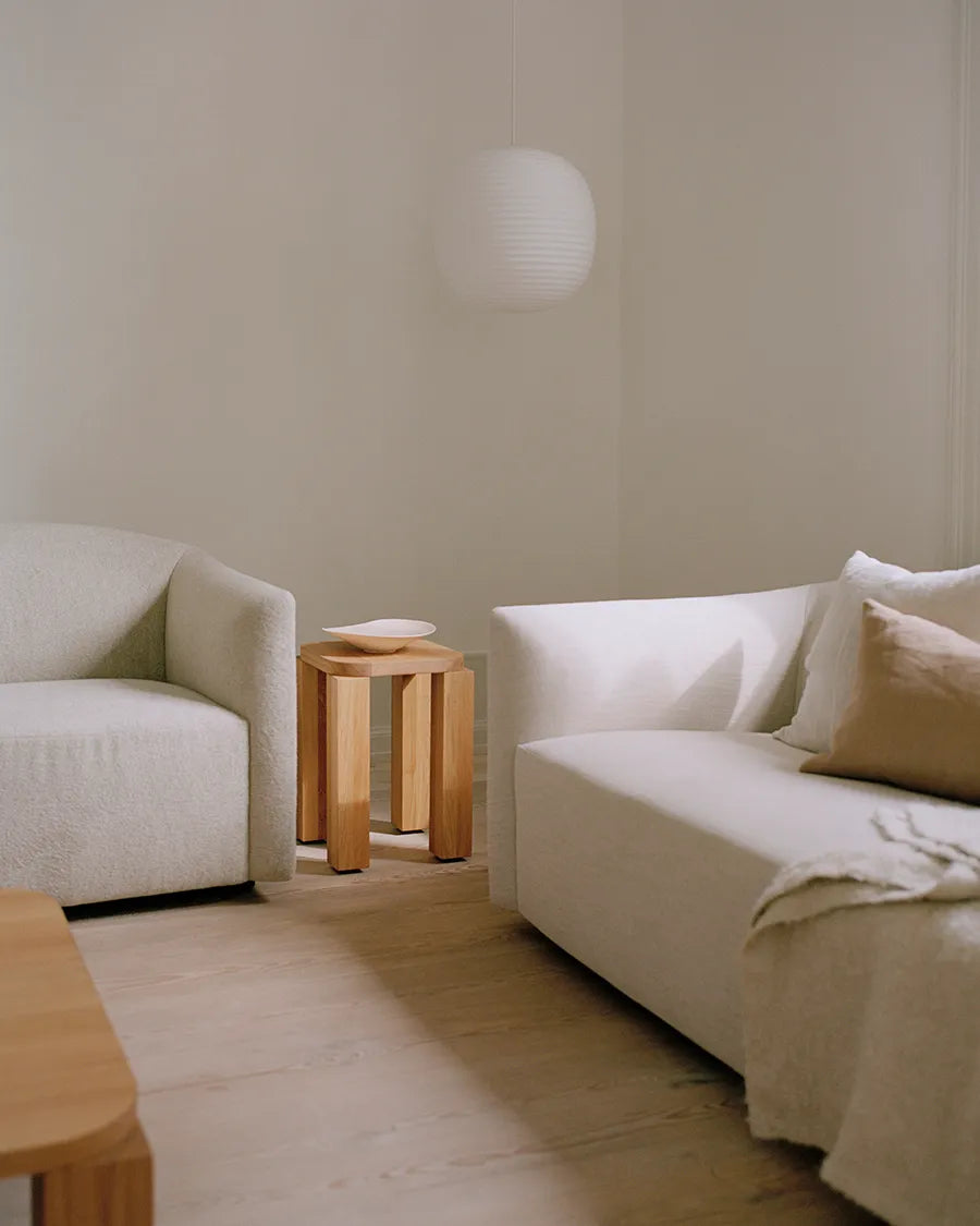 Shore Sofa 2 Seater Extended Base, quill fra New Works