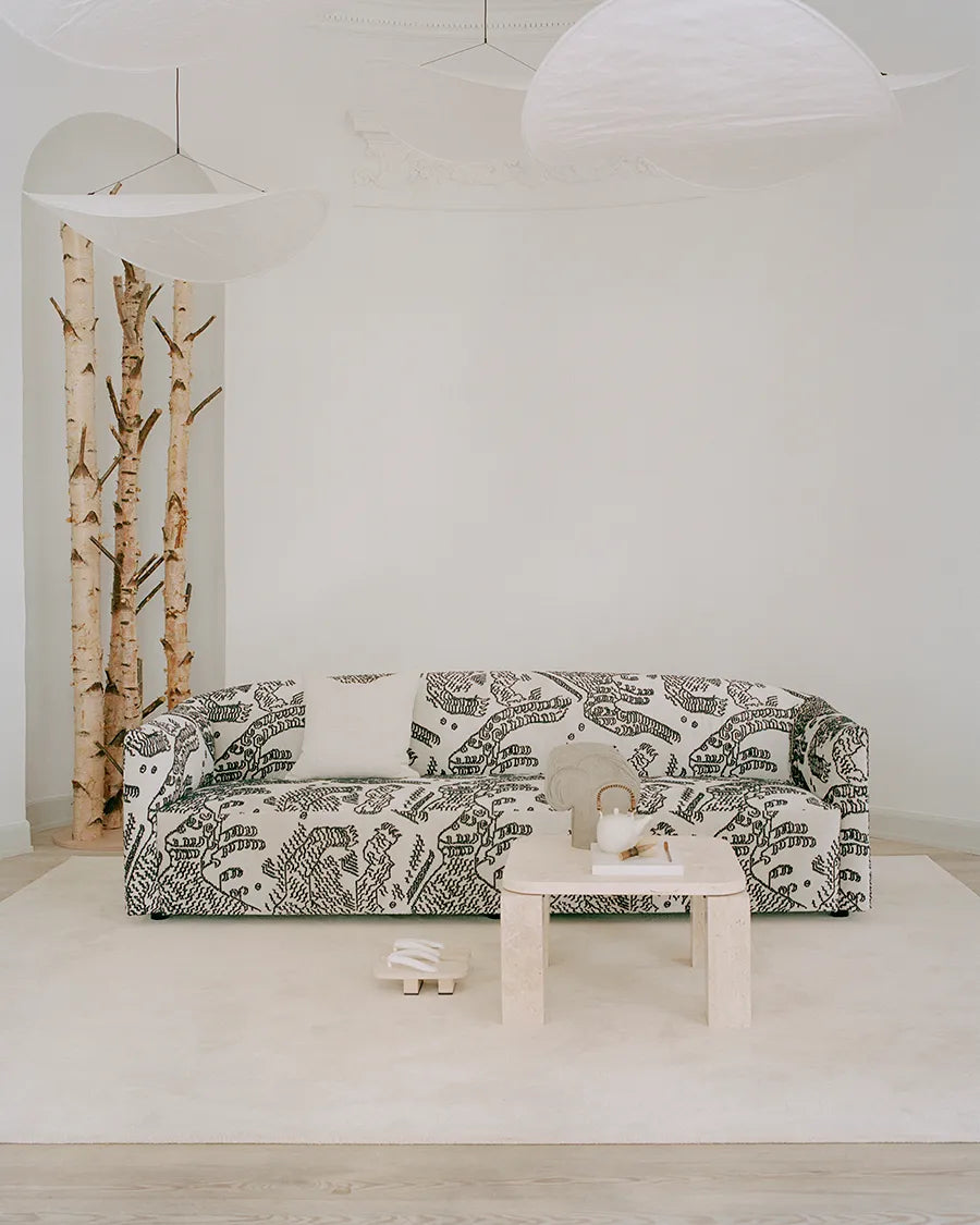 Shore Sofa 3 Seater Extended Base, quill fra New Works