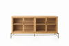 Dowry II kabinet, eg, clear glass fra Stellar Works