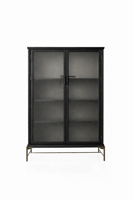 Dowry III kabinet, onyx eg, frosted glass fra Stellar Works - 1 - Jacobsen Plus