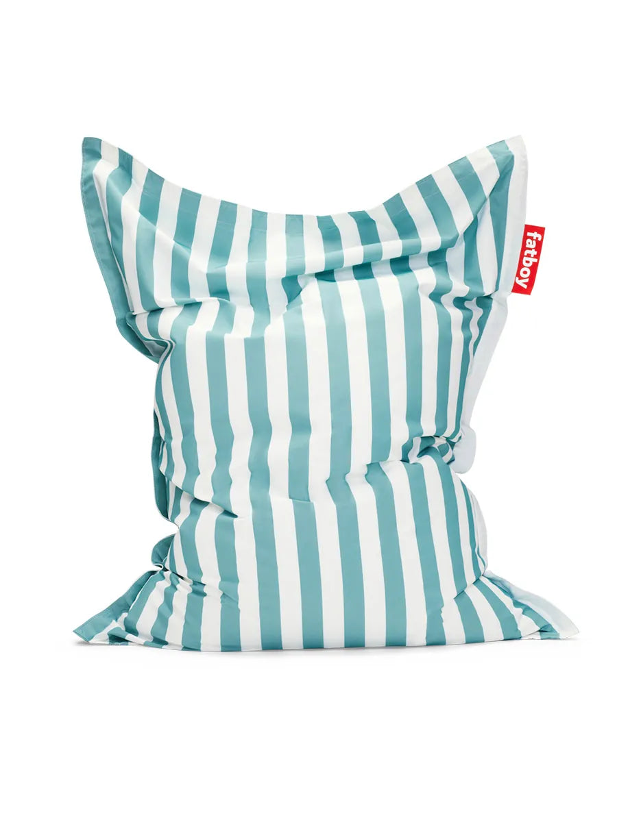 Original Outdoor sækkestol fra Fatboy - Stripe Azur - Jacobsen Plus