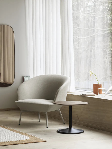 Soft Side Table, Ø48/H40 fra Muuto - Beige Green Laminat - Jacobsen Plus