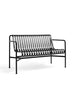 Palissade Dining Bench med armlæn, antracit fra Hay