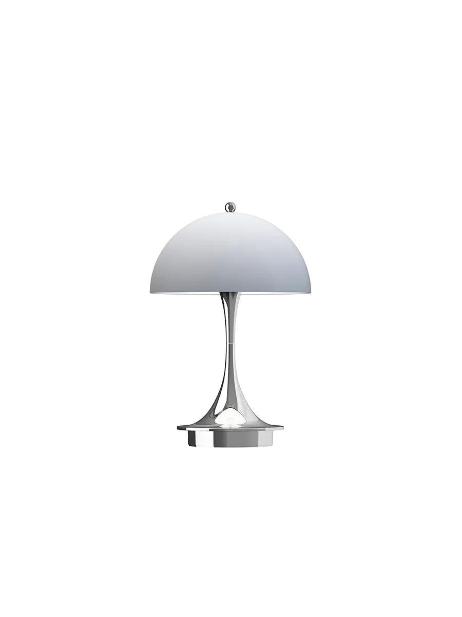 Panthella 160 Portable V3, chrome blue grey af Verner Panton