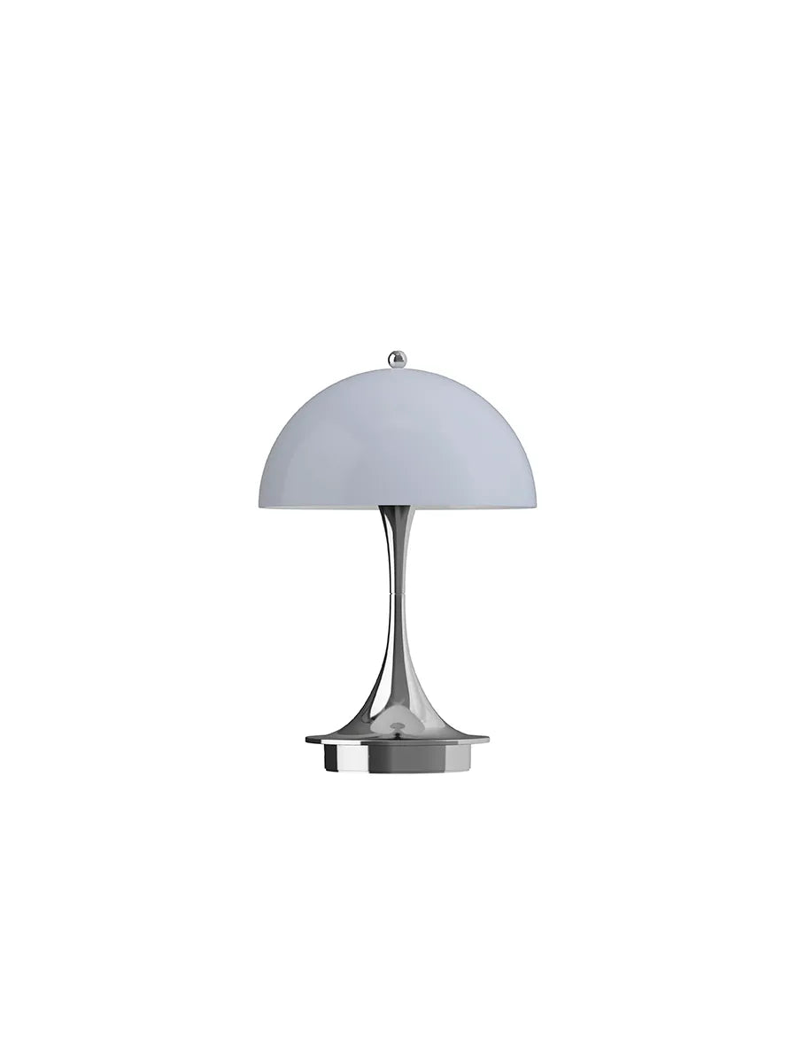 Panthella 160 Portable V3, chrome blue grey af Verner Panton