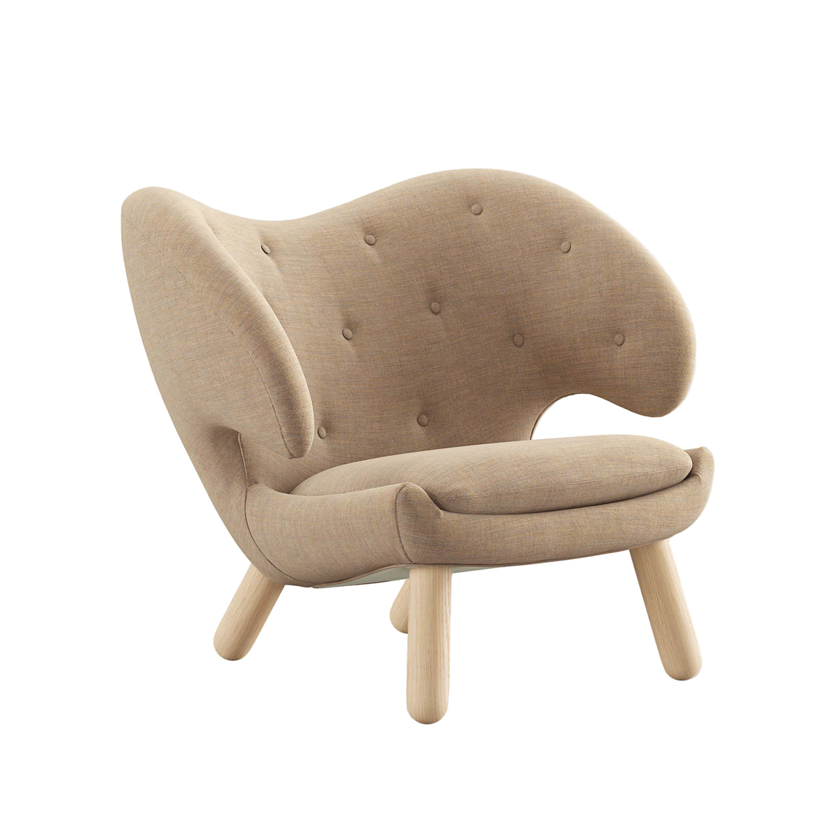 Pelikan stol, eg klar olie af Finn Juhl - Remix 242 - Jacobsen Plus