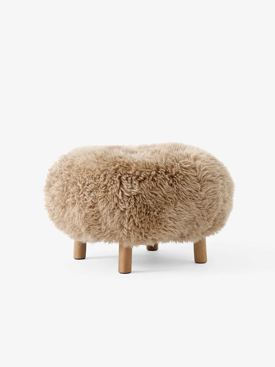 Little Petra Pouf, sheepskin honey 50 mm fra &Tradition - 1 - Jacobsen Plus