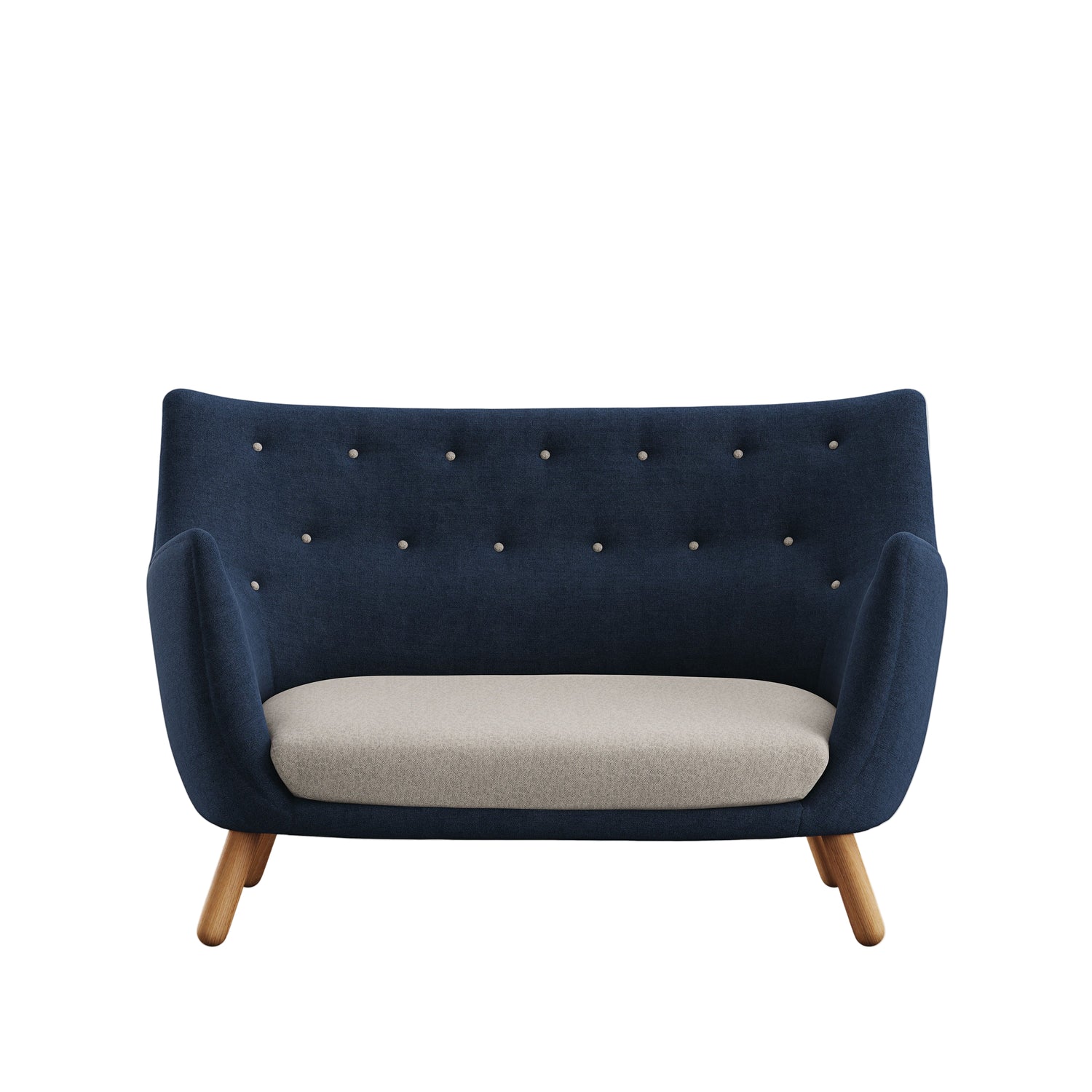 Poet sofa, eg olie af Finn Juhl