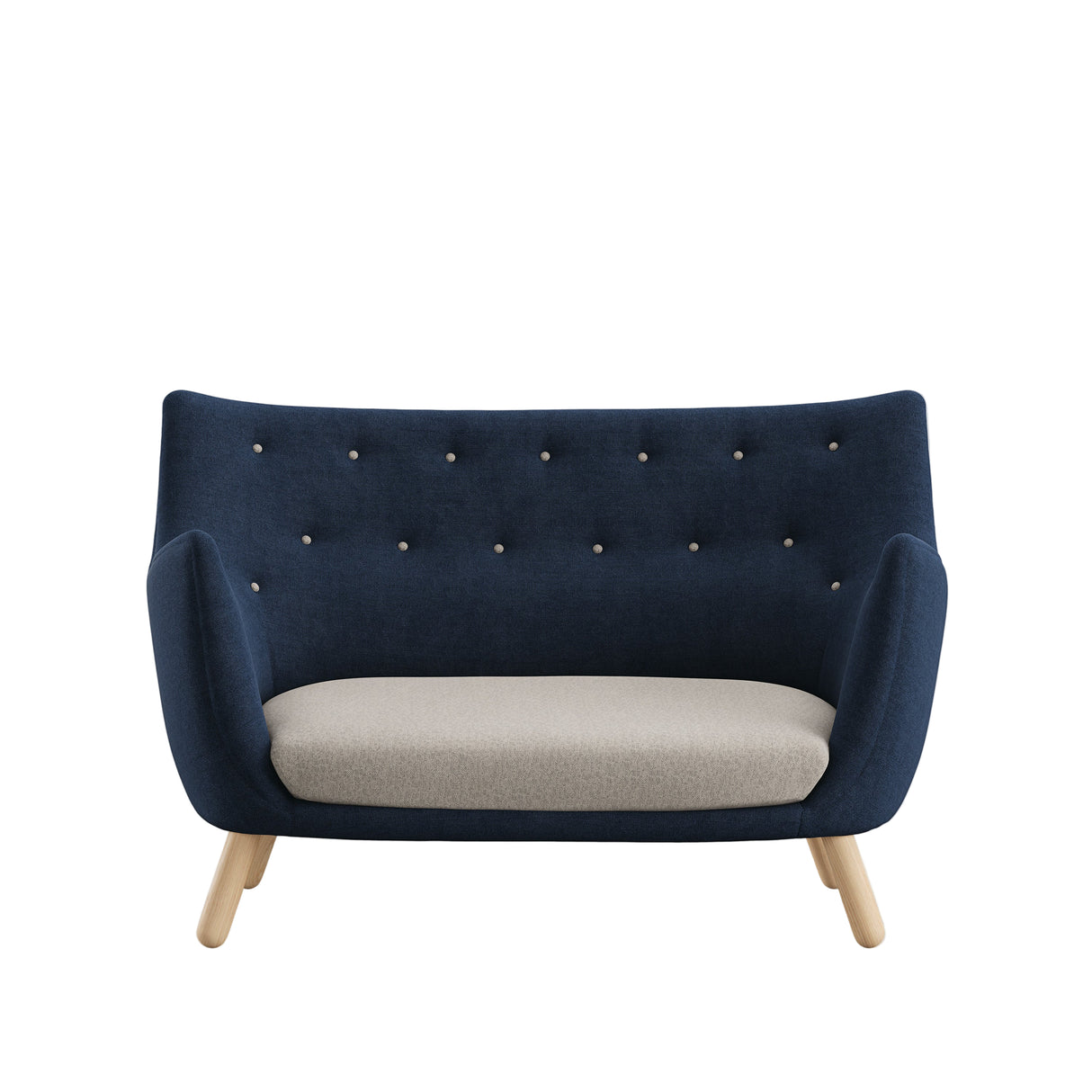 Poet sofa, eg klar olie af Finn Juhl - Hallingdal 764 / 110 - Jacobsen Plus