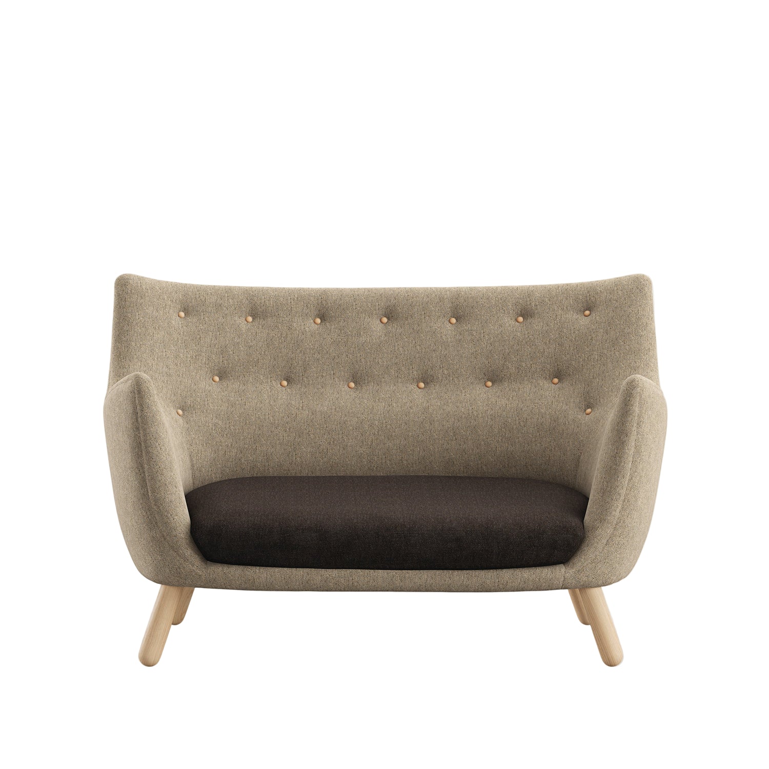 Poet sofa, eg klar olie af Finn Juhl