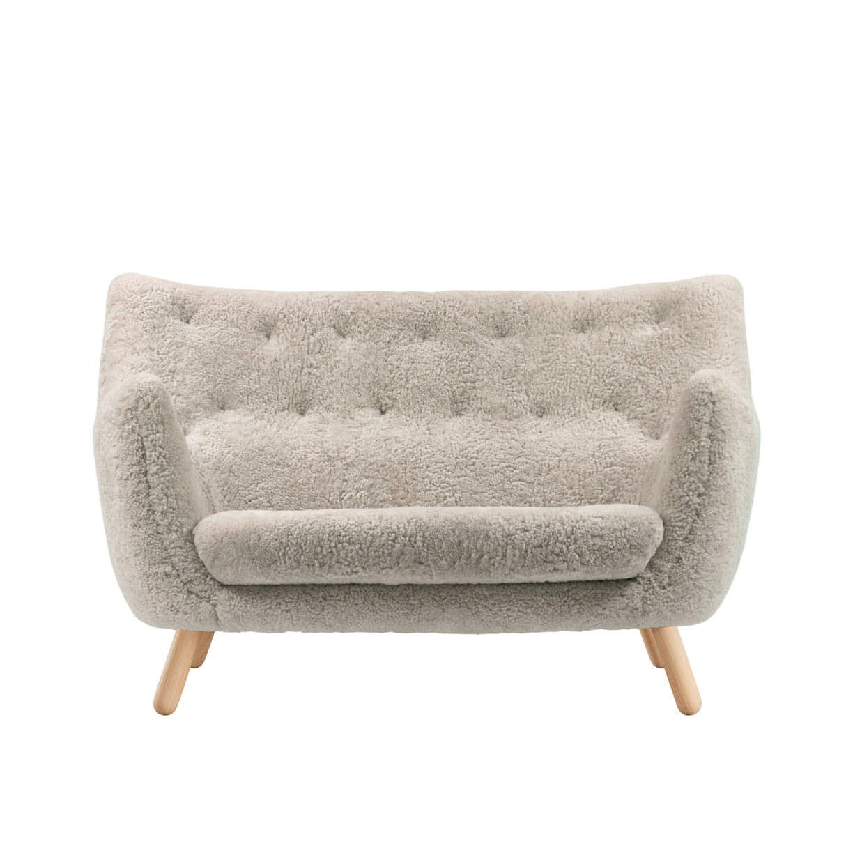 Poet sofa, eg klar olie af Finn Juhl - Sheepskin - Moonlight - Jacobsen Plus