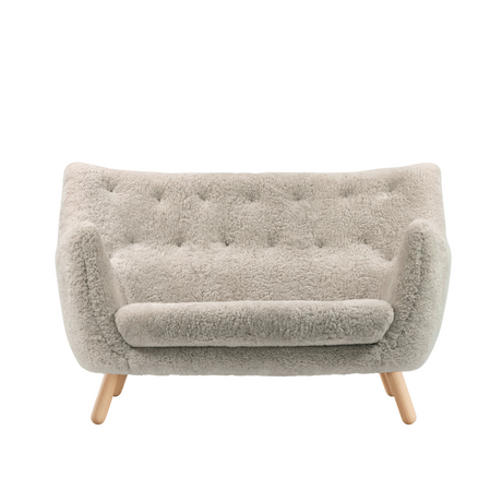 Poet sofa, eg klar olie af Finn Juhl - Sheepskin - Moonlight - Jacobsen Plus