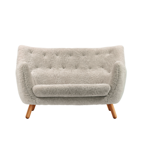 Poet sofa, eg olie af Finn Juhl - Sheepskin - Moonlight - Jacobsen Plus