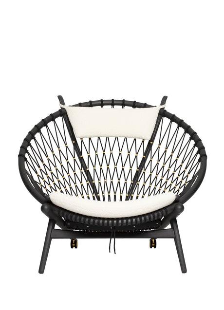 PP130 Cirkelstol af Hans J. Wegner - Standardstof / Eg / Sæbebehandlet - Jacobsen Plus