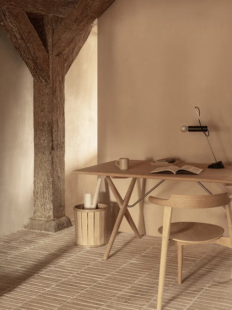 PP58/3 Stol af Hans J. Wegner - Standardstof / Eg / Sæbebehandlet - Jacobsen Plus