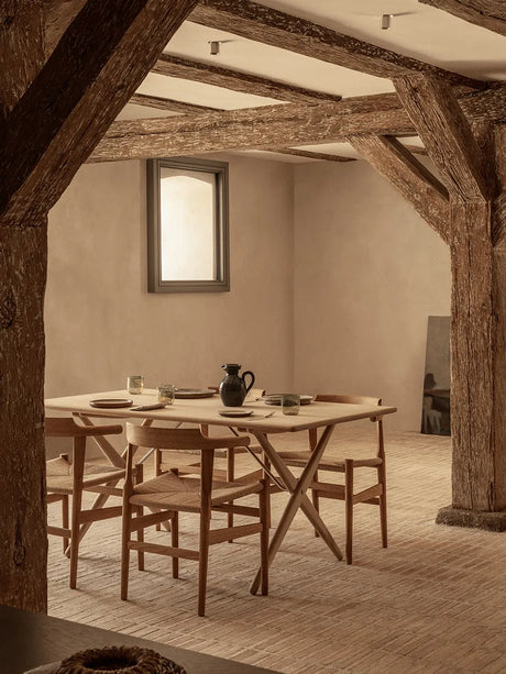 PP68 Stol af Hans J. Wegner - Natur papirgarn / Eg / Sæbebehandlet - Jacobsen Plus