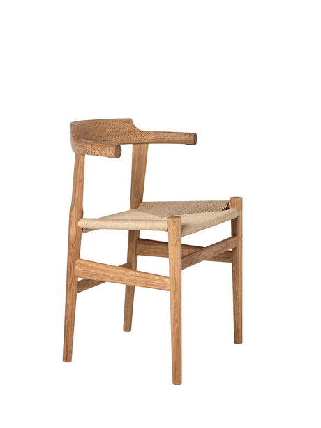 PP68 Stol af Hans J. Wegner - Natur papirgarn / Eg / Sæbebehandlet - Jacobsen Plus