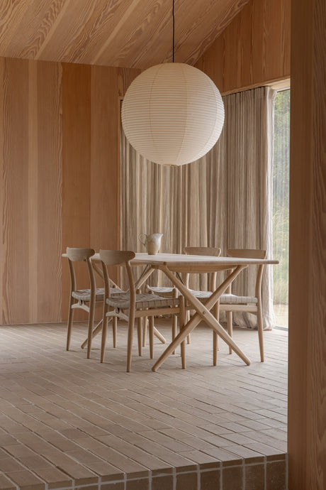 PP85 Spisebord af Hans J. Wegner - B: 160 cm / Eg / Sæbebehandlet - Jacobsen Plus