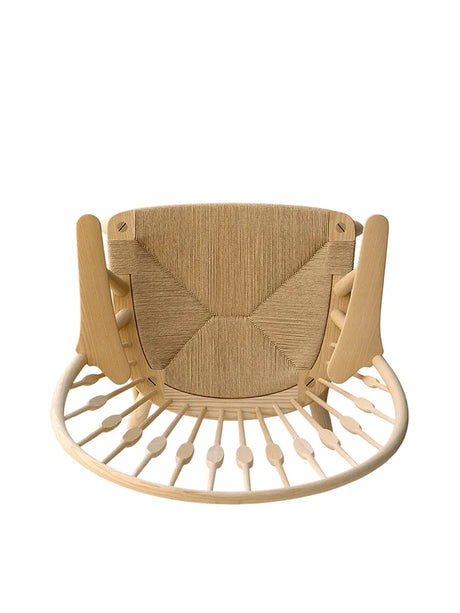 PP550 Påfuglestol af Hans J. Wegner - Natur Papirgarn / Ingen tilvalg / Eg - Sæbebehandlet - Jacobsen Plus