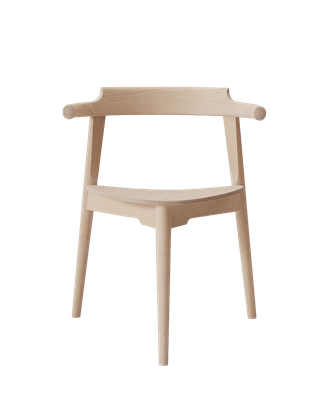 PP58/3 Stol af Hans J. Wegner - Standardstof / Eg / Sæbebehandlet - Jacobsen Plus