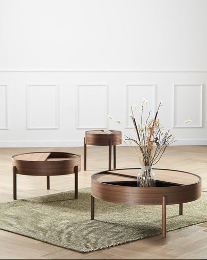 Arc Coffee Table, Ø 66 cm fra Woud - Black painted ash - Jacobsen Plus