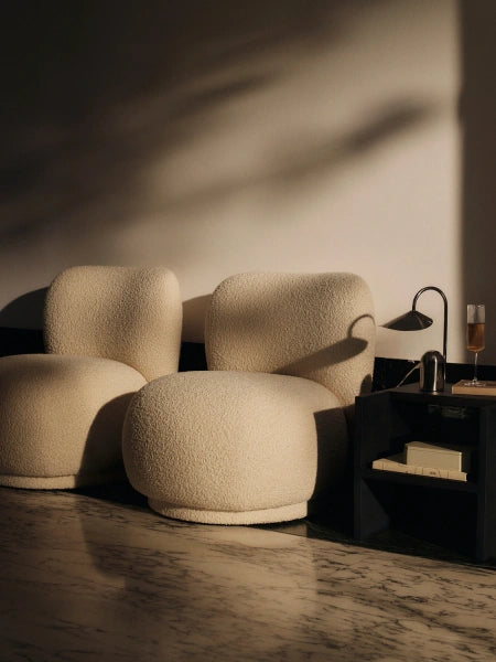 Rico Lounge Chair Piccolo fra Ferm Living - Louisiana Sand/Chocholate - Jacobsen Plus