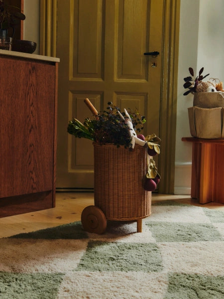 Tukki Trolley – naturlig rattan vogn fra Ferm Living - 2 - Jacobsen Plus
